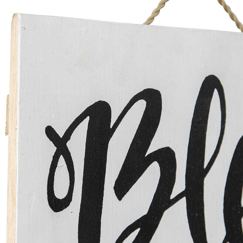 Willow &amp; Silk Wooden 40cm White/Black &