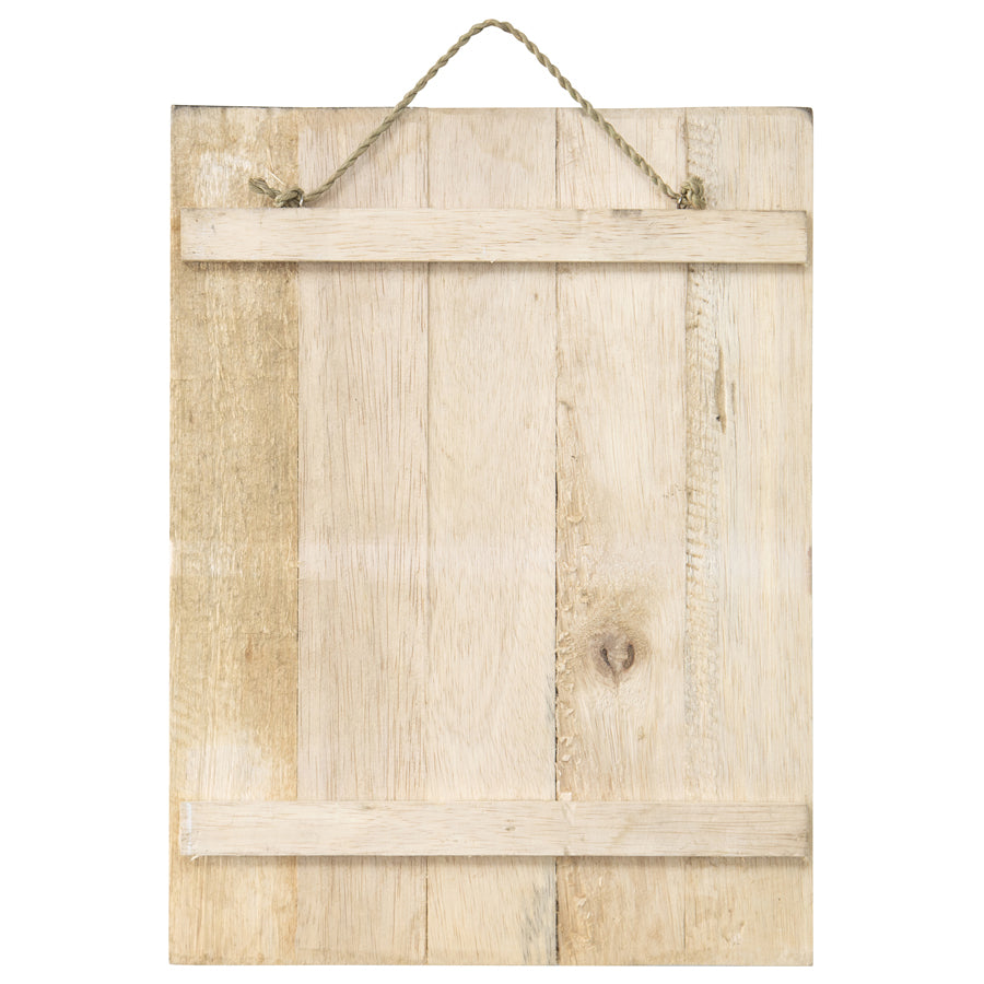 Willow &amp; Silk Wooden 40cm White/Black &
