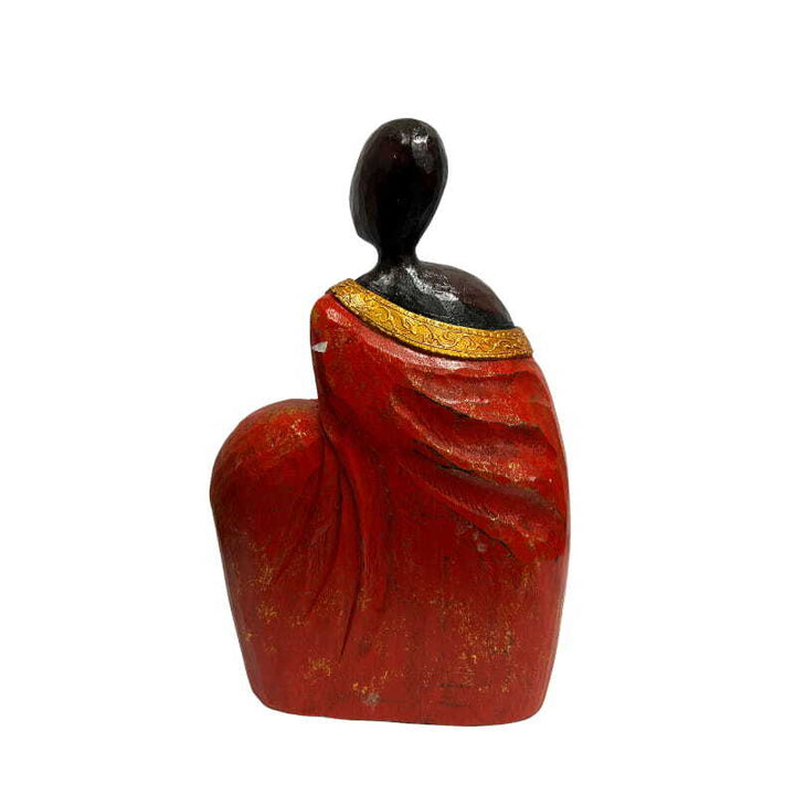 Willow &amp; Silk Tribal Lady Draped In Red Ornament