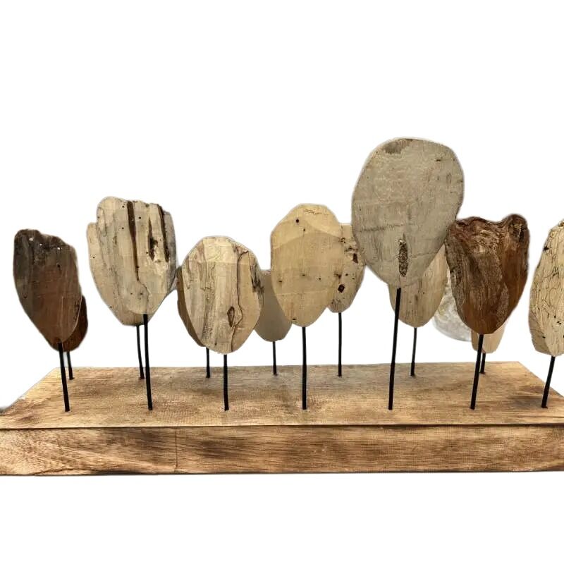 Willow &amp; Silk Handmade Wooden 60cm Natural &