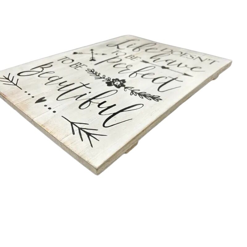 Willow &amp; Silk Wooden 40cm White/ Black &