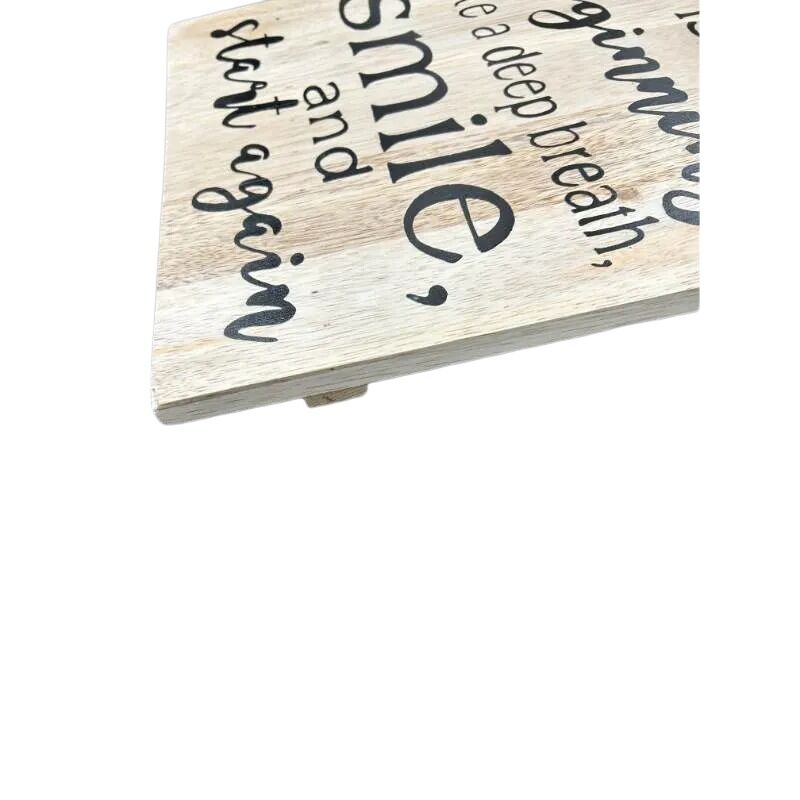 Willow &amp; Silk Wooden 40cm White/ Black &
