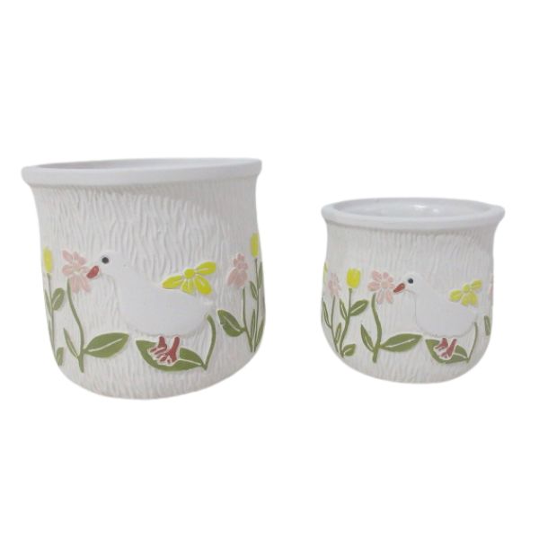 Willow &amp; Silk Posy Patch Pot Small 11 x 11 x 10 cm