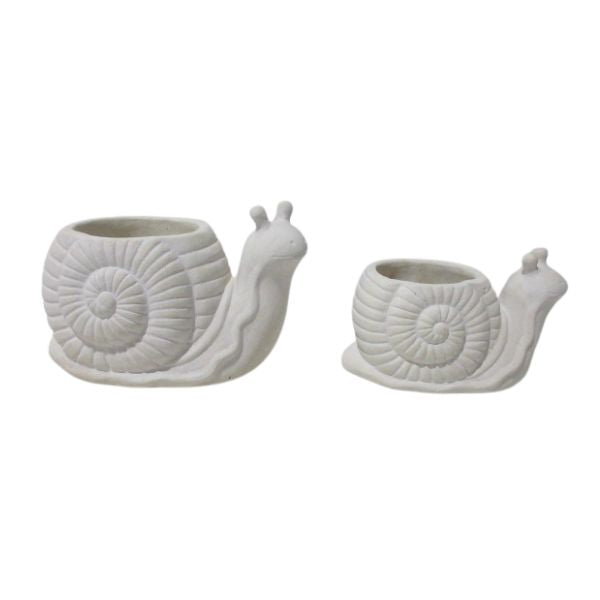 Willow &amp; Silk Shelldon the Snail Planter Small 16.5 x 9.5 x 10 cm