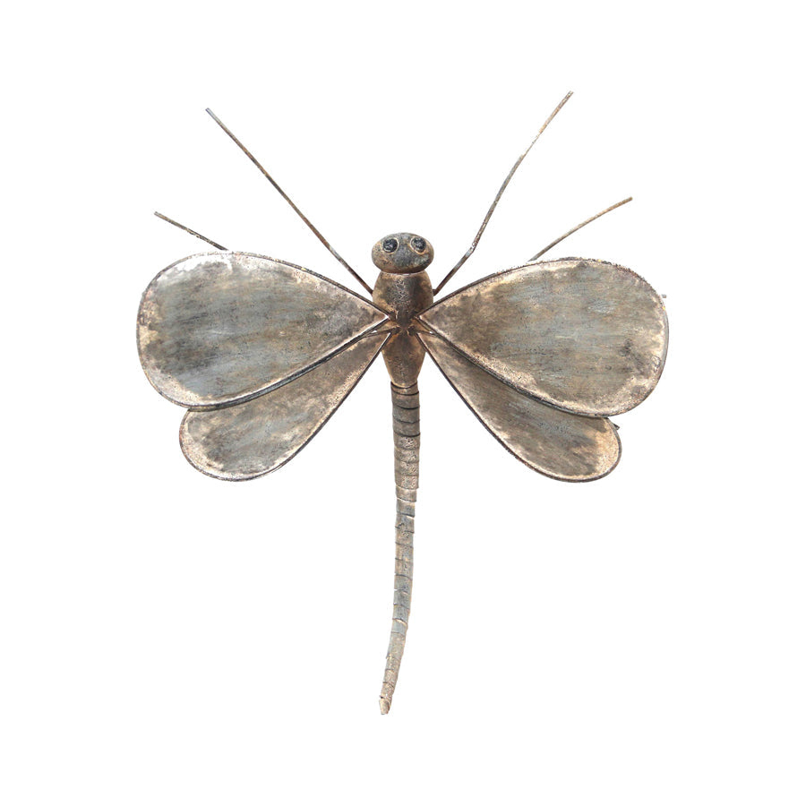 Willow &amp; Silk Metal 66cm Flying Dragonfly Wall Art