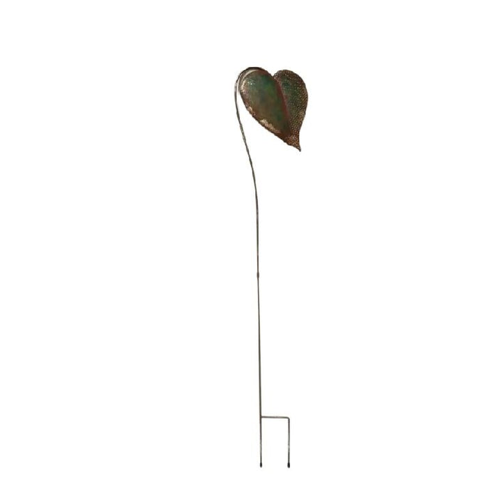 Willow &amp; Silk Metal 112cm Stem with Heart Colourful Garden Stake