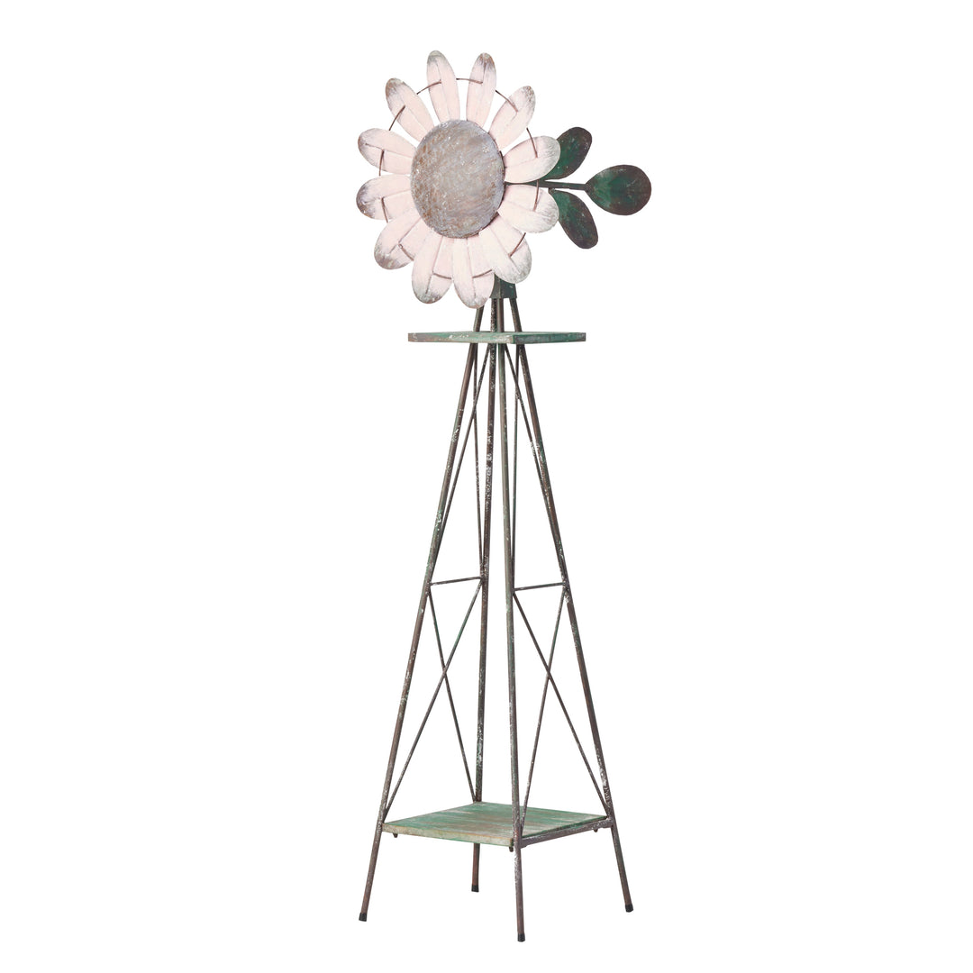 Willow &amp; Silk Arty Flower Windmill 70x47x159cm