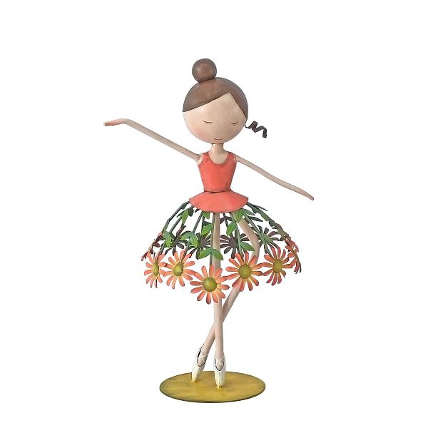 Willow &amp; Silk Orange Bloom Girl - 26.7 × 16 × 43.2 cm