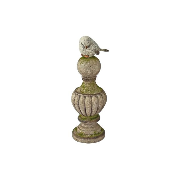 Willow &amp; Silk Watchful Wren pillar - 11 × 10 × 33 cm