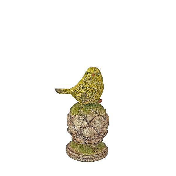Willow &amp; Silk Elegant green Robin perch   - 8 × 8 × 16.5 cm