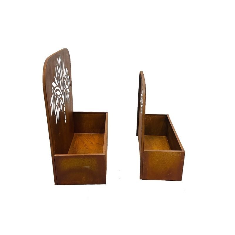 Willow &amp; Silk Set/2 Nested Rust &