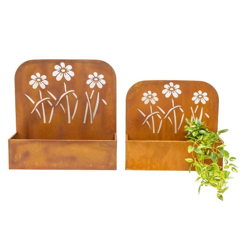 Willow &amp; Silk Set/2 Nested Rust &