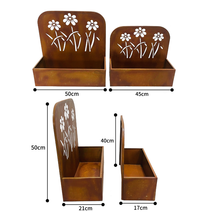 Willow &amp; Silk Set/2 Nested Rust &