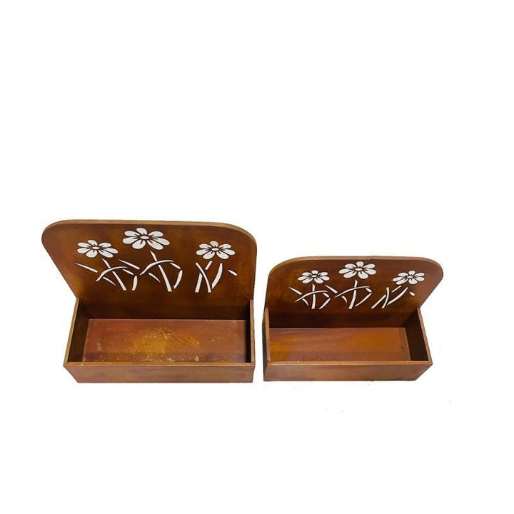 Willow &amp; Silk Set/2 Nested Rust &