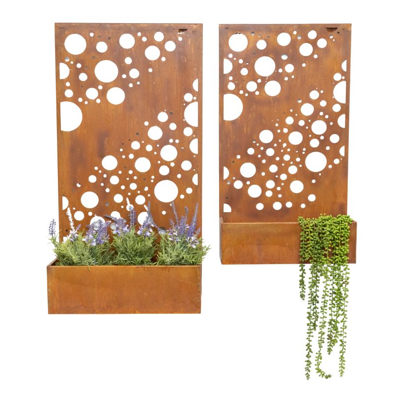 Willow &amp; Silk Set/2 Nested Floor/Wall Laser-cut &