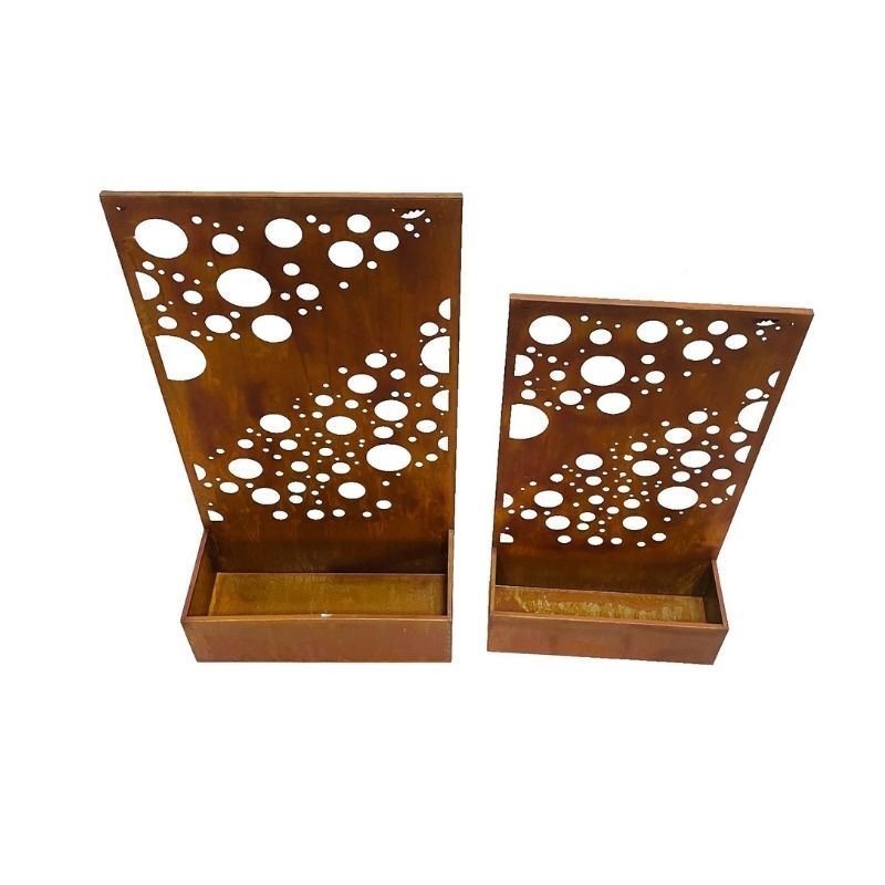 Willow &amp; Silk Set/2 Nested Floor/Wall Laser-cut &
