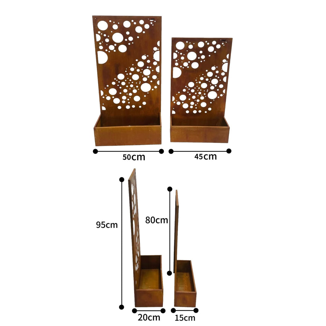 Willow &amp; Silk Set/2 Nested Floor/Wall Laser-cut &