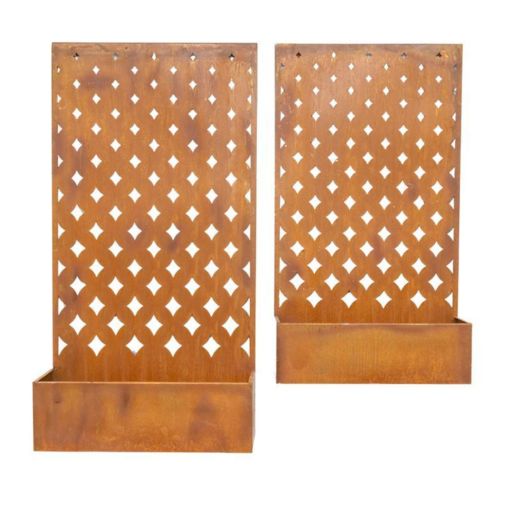 Willow &amp; Silk Set/2 Nested Floor/Wall Laser-cut &