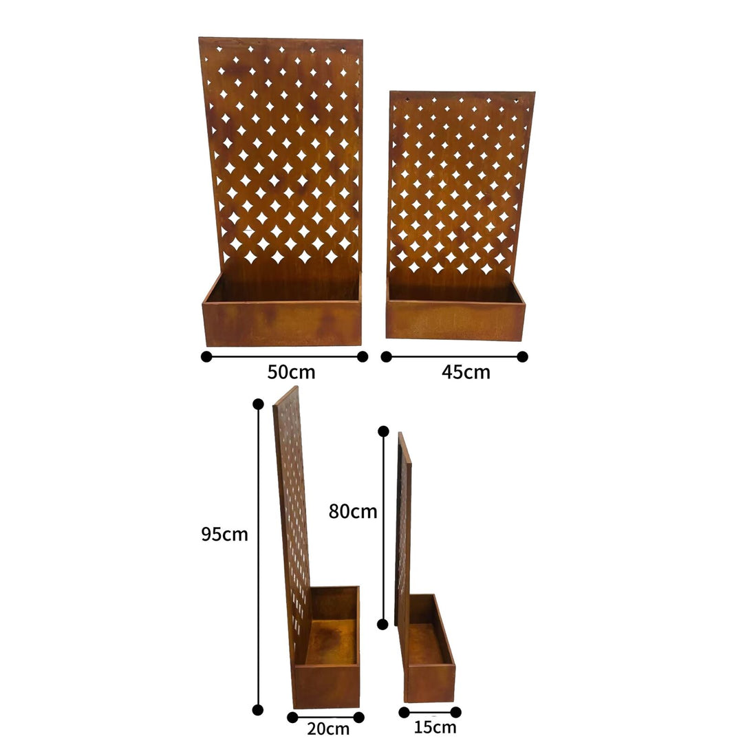 Willow &amp; Silk Set/2 Nested Floor/Wall Laser-cut &