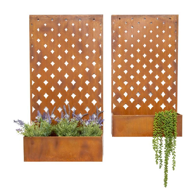 Willow &amp; Silk Set/2 Nested Floor/Wall Laser-cut &
