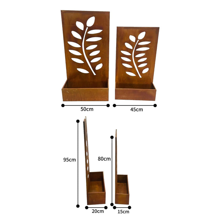 Willow &amp; Silk Set/2 Nested Floor/Wall Laser-cut &
