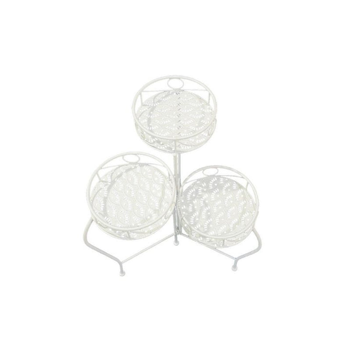 Willow &amp; Silk Riviera 3-Tier Round Potplant Stand 46x46x65cm