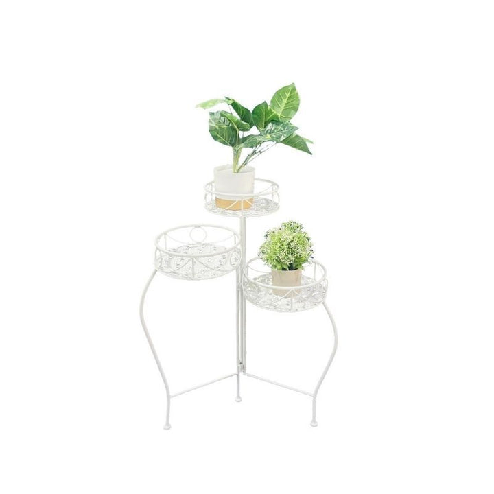 Willow &amp; Silk Riviera 3-Tier Round Potplant Stand 46x46x65cm