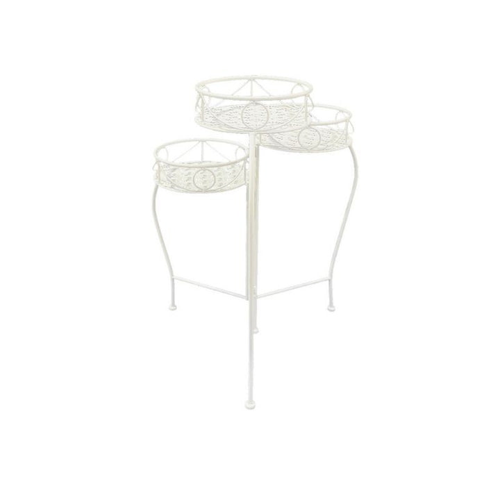 Willow &amp; Silk Riviera 3-Tier Round Potplant Stand 46x46x65cm