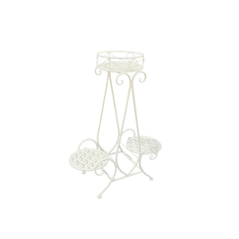 Willow &amp; Silk Riviera 3 Round Potplant Pyramid Stand 55x23x68cm