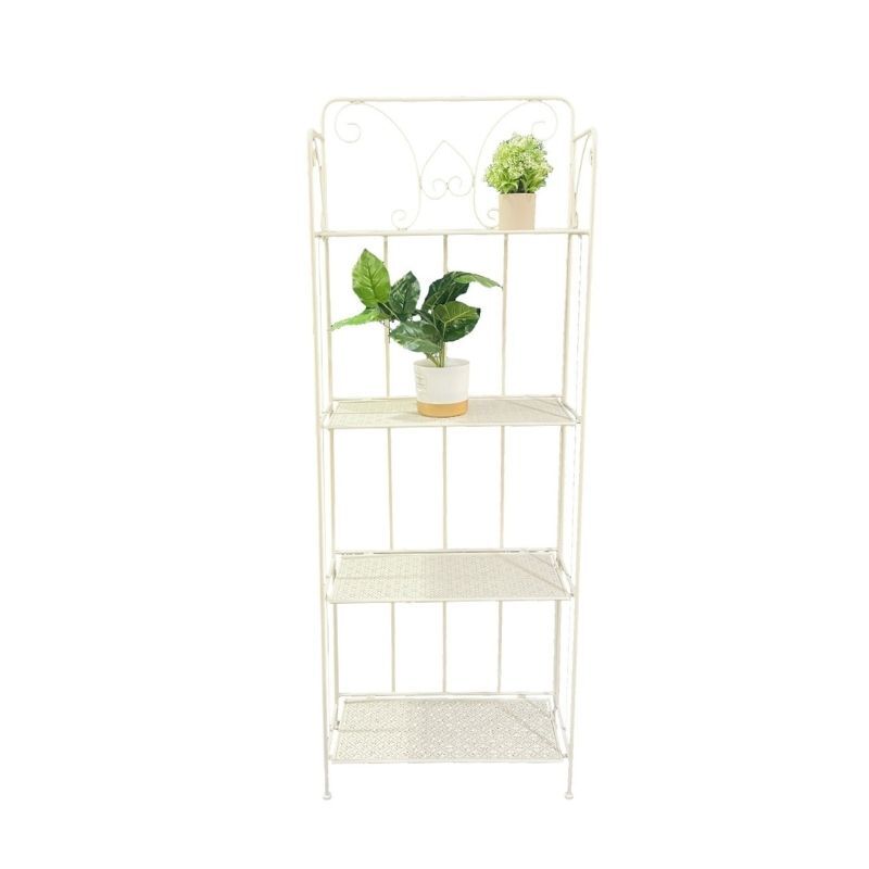 Willow &amp; Silk Bordeaux Baker Stand 4-Shelf Unit 58x28x160cm