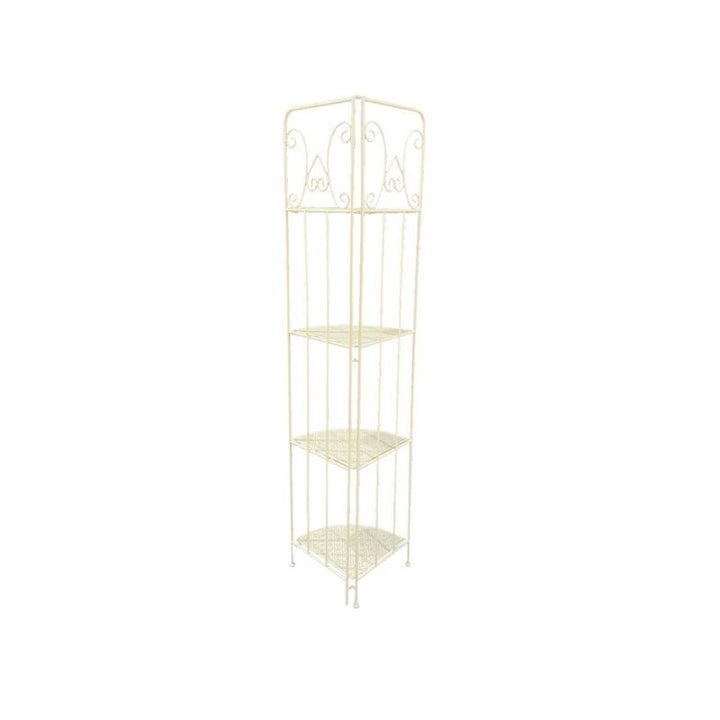 Willow &amp; Silk Bordeaux Corner Baker Stand 4-Shelf Unit 30x30x160cm