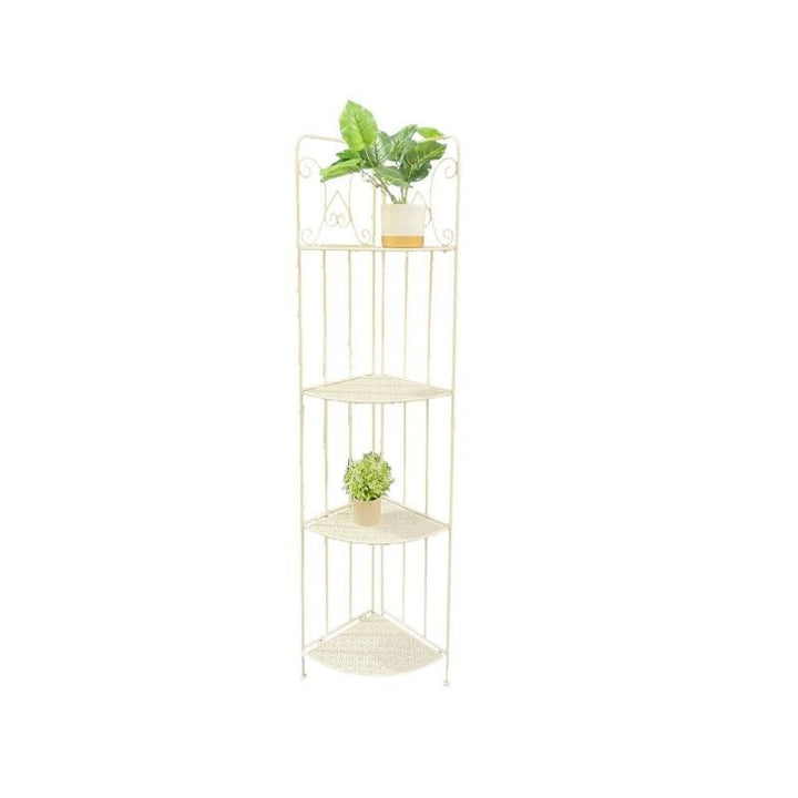 Willow &amp; Silk Bordeaux Corner Baker Stand 4-Shelf Unit 30x30x160cm