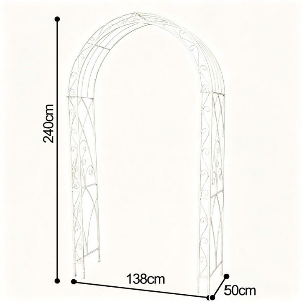 Willow &amp; Silk White Arch Way 138.0*50.0*240.0