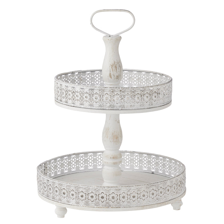 Willow &amp; Silk Mia 2 Tier Serving Tray 36x47cm