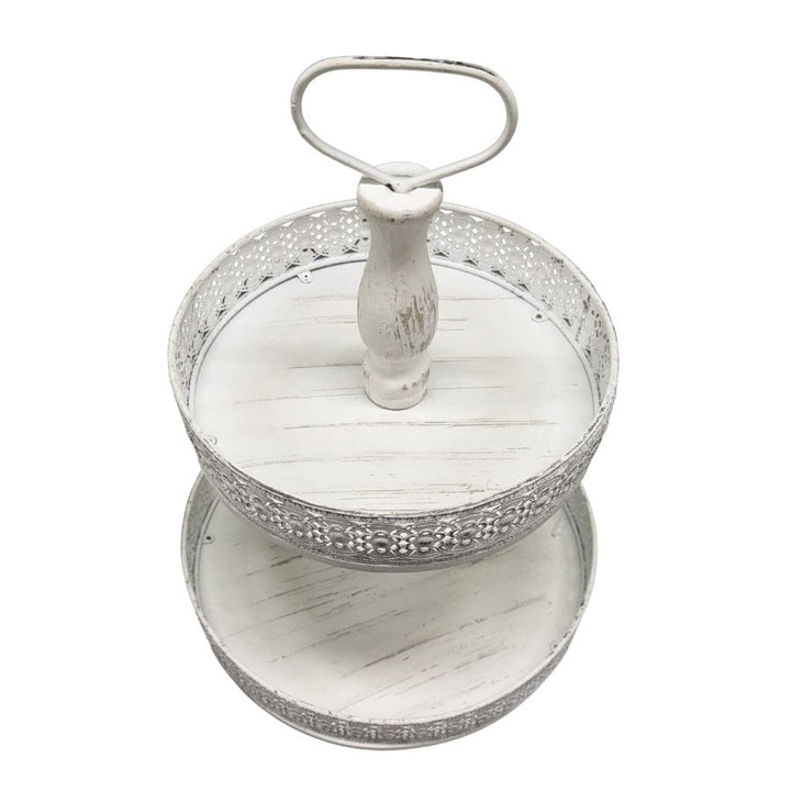 Willow &amp; Silk Mia 2 Tier Serving Tray 36x47cm