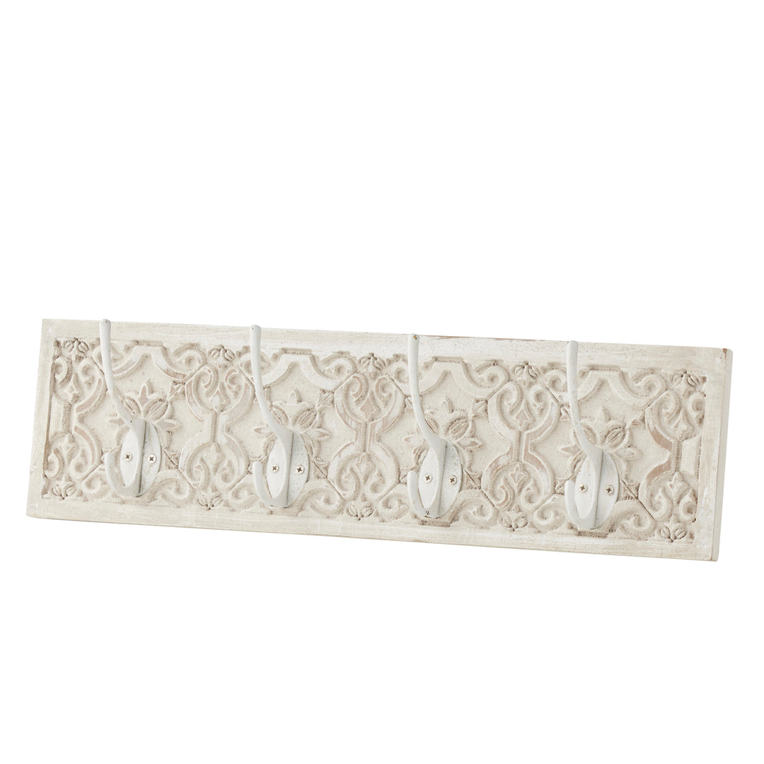 Willow &amp; Silk Elegant 4 Coat Hooks 40x11.5x7cm