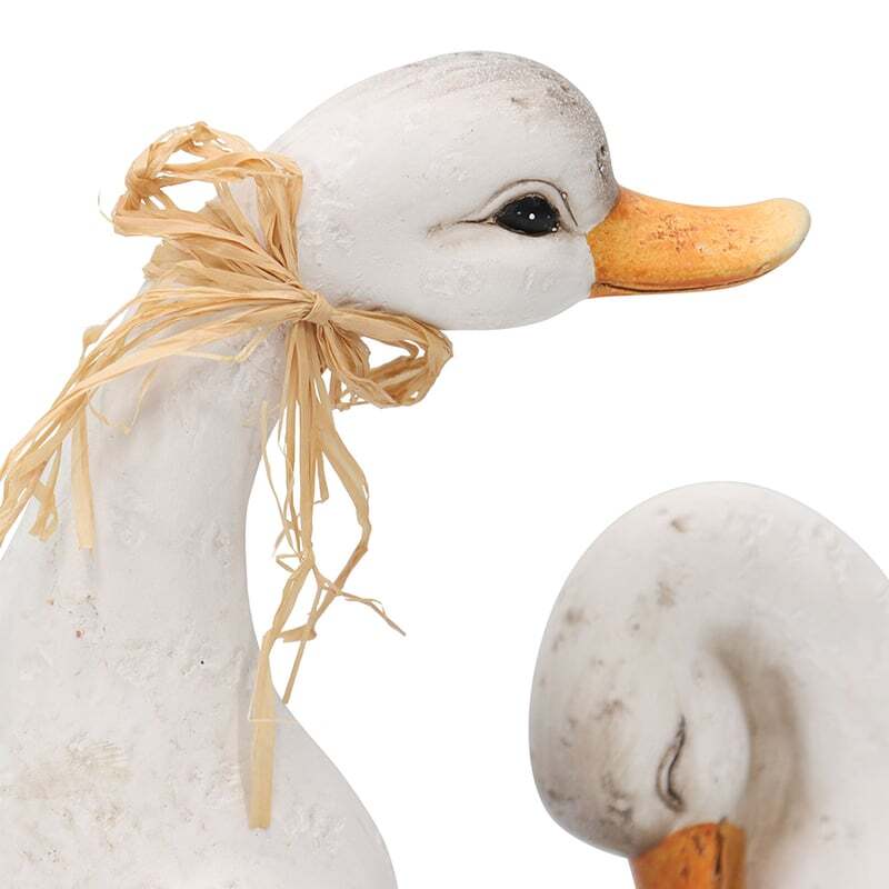 Willow &amp; Silk Mum &amp; Baby Decorative Duck Figurine Set