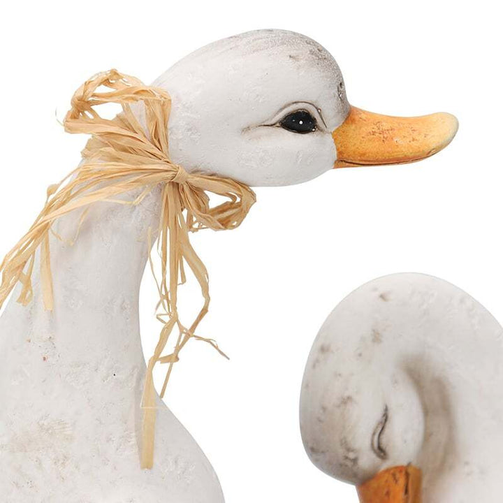 Willow &amp; Silk Mum &amp; Baby Decorative Duck Figurine Set
