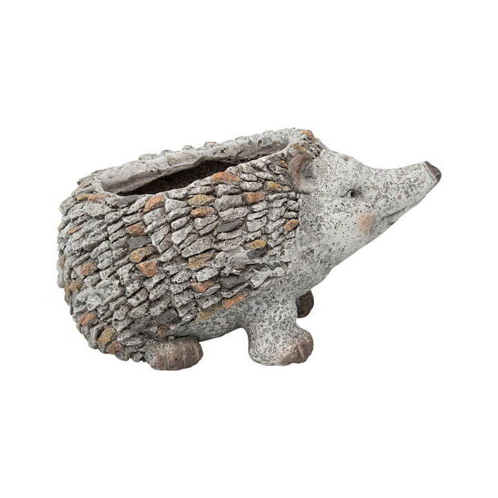 Willow &amp; Silk Decorative Echidna Ornament Rustic Stony 40cm Arty