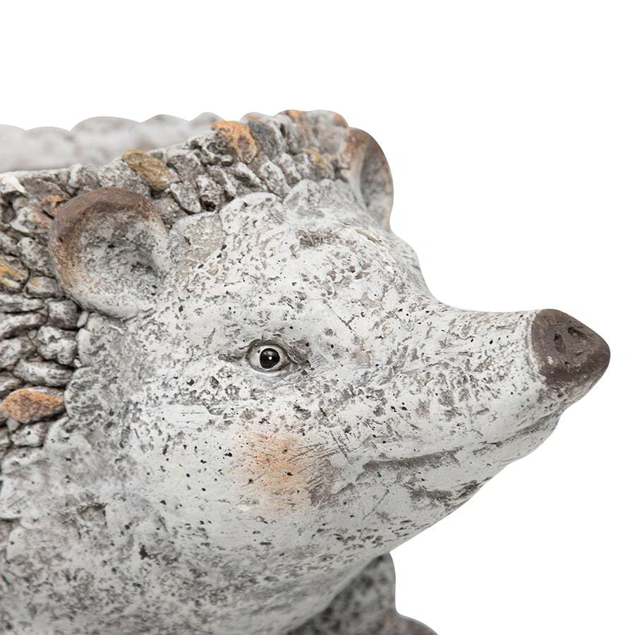 Willow &amp; Silk Decorative Echidna Ornament Rustic Stony 40cm Arty