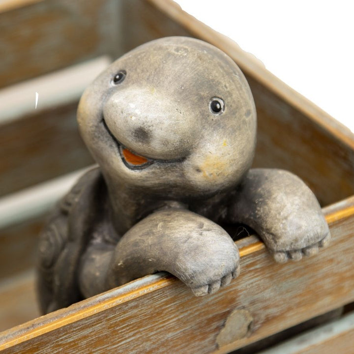 Willow &amp; Silk 3x Little Animals16/15/12cm Turtle/Rabbit/Frog Garden Decor