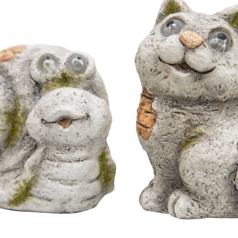 Willow &amp; Silk Animal Miniature Set of 6 Figurines/Paperweights Table Decor