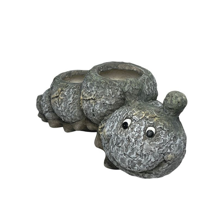 Willow &amp; Silk Magnesium 44cm Caterpillar 2 Pot/Planter Garden Figurine