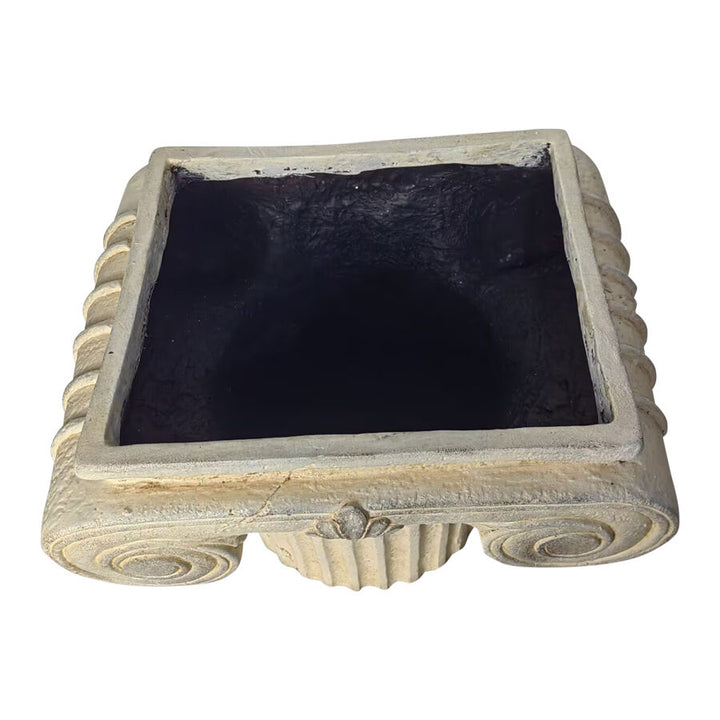 Willow &amp; Silk Elaborate Roman Pillar Planter/Stand with Lid 40x31x32.5cm