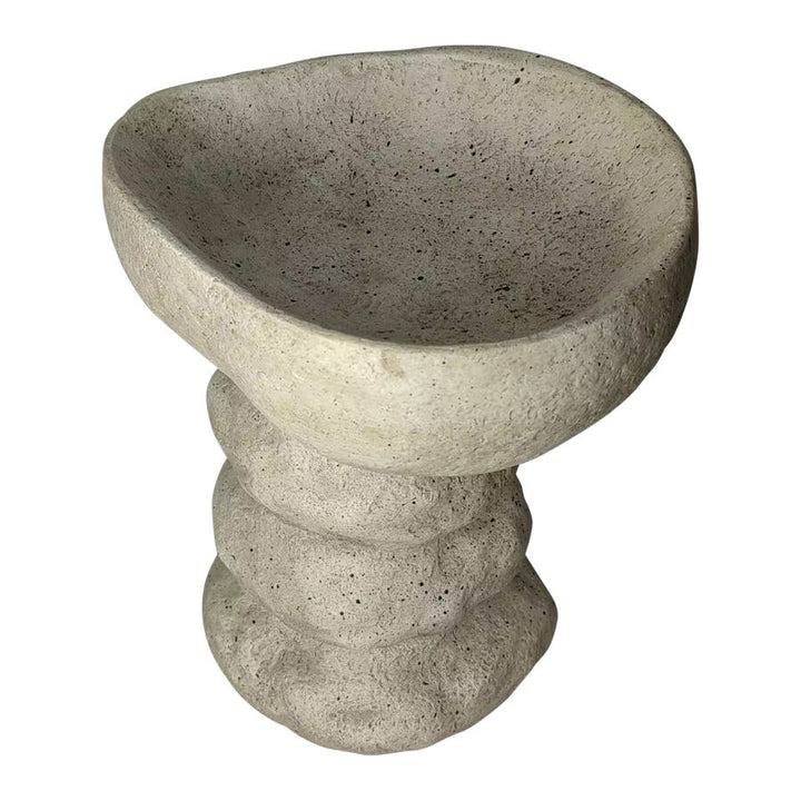 Willow &amp; Silk Arty Stone Birdbath 27x25x50m