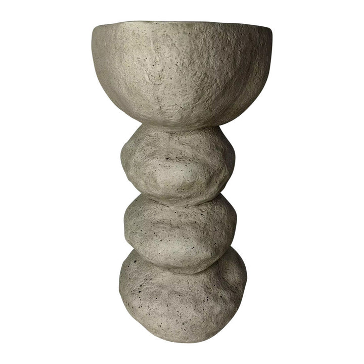 Willow &amp; Silk Arty Stone Birdbath 27x25x50m