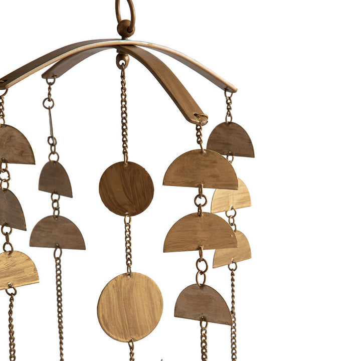 Willow &amp; Silk Handmade Hanging Golden 102cm Lunar/Moon Mobile Wall Art