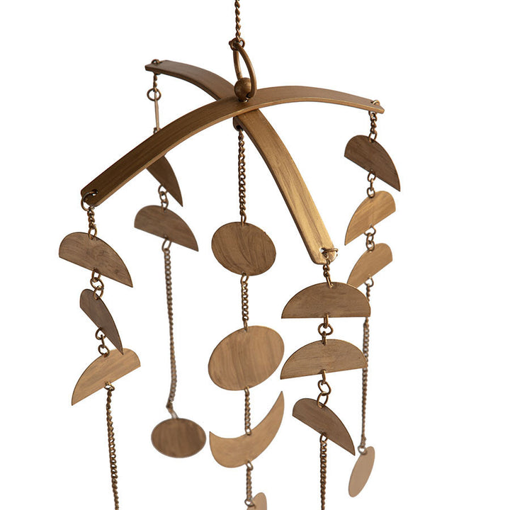 Willow &amp; Silk Handmade Hanging Golden 102cm Lunar/Moon Mobile Wall Art