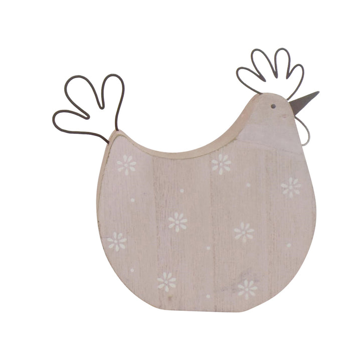 Willow &amp; Silk Set of 2 Pink 17cm/12.5cm Polka Dot Chook Ornaments