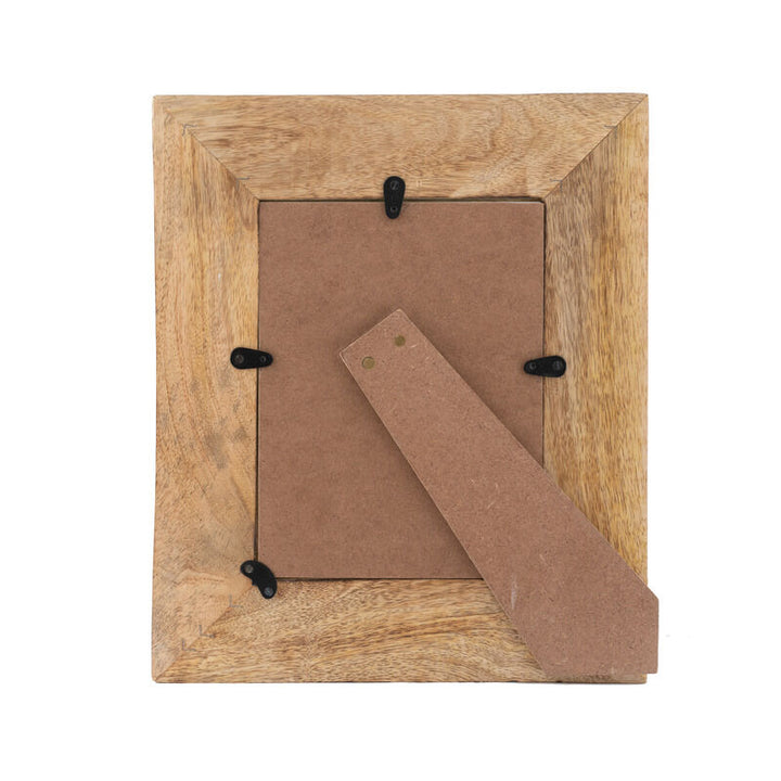 Willow &amp; Silk Photo Frame Handmade Wooden 31.5cm Sunflower Table Decor